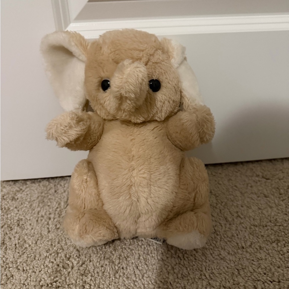 Vintage 1979 Daekor Pot Belly Elephant Stuffed Animal Plush Toy